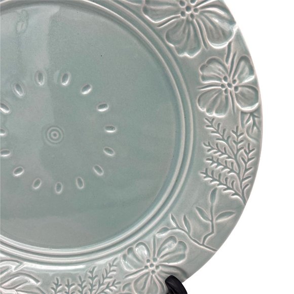 Fitz and Floyd English Garden Dinner Plate - 11.25" - Turquoise - Floral - Picture 2 of 7